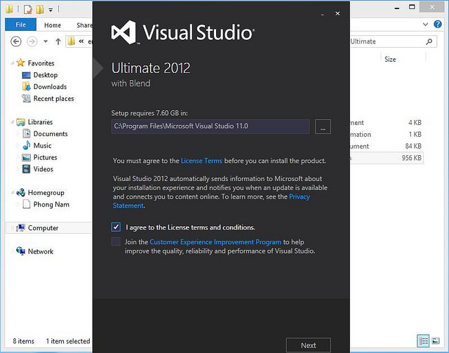 cài visual studio 2012 full crack 2