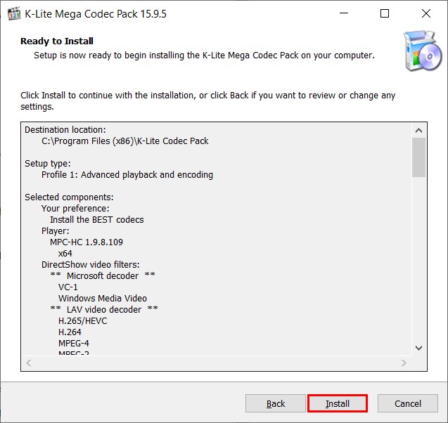 Nhấn Install để cài đặt Nhấn Install để cài đặt