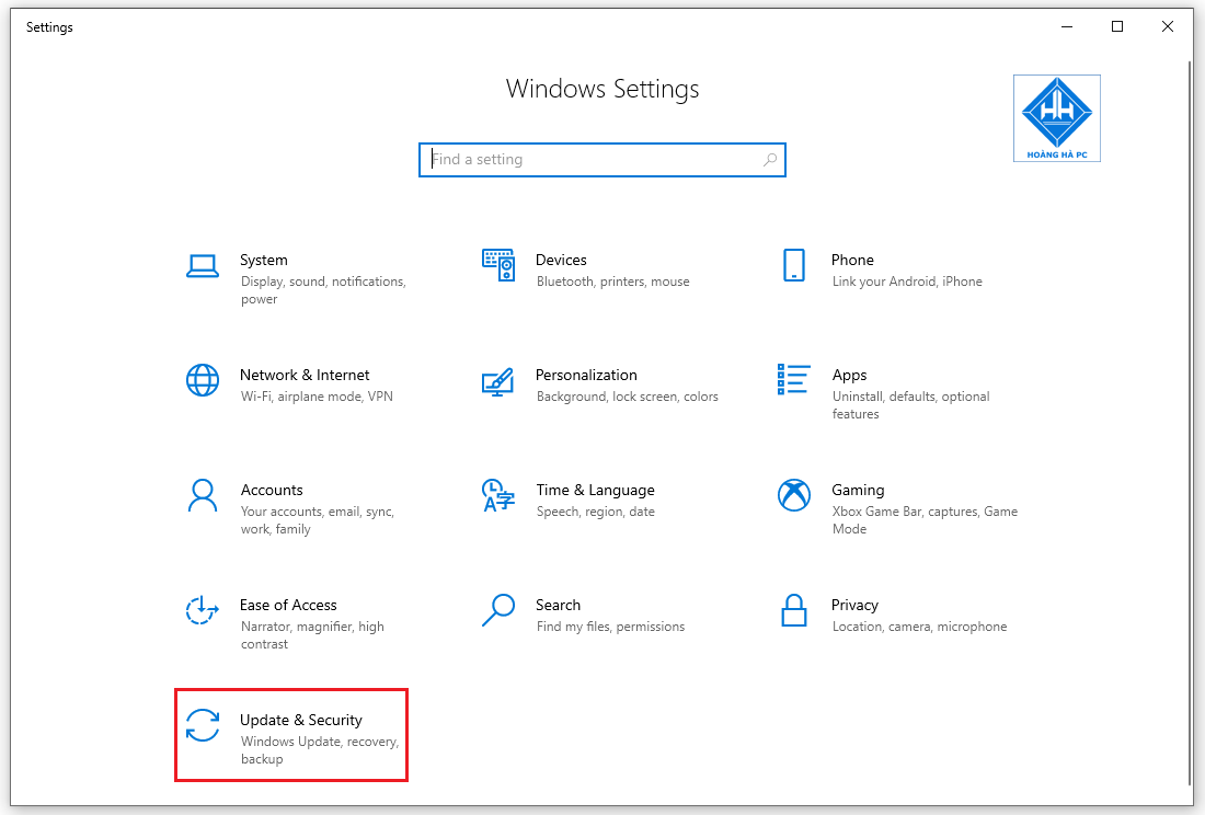 Vô hiệu hóa tạm thời Windows Defender bằng ứng dụng Setting